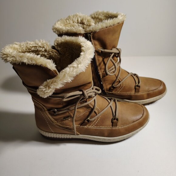 Womens Spring Step Romera Winter Boots Lace Up Ski Hiking Snow Waterproof 9.5 - Picture 10 of 14